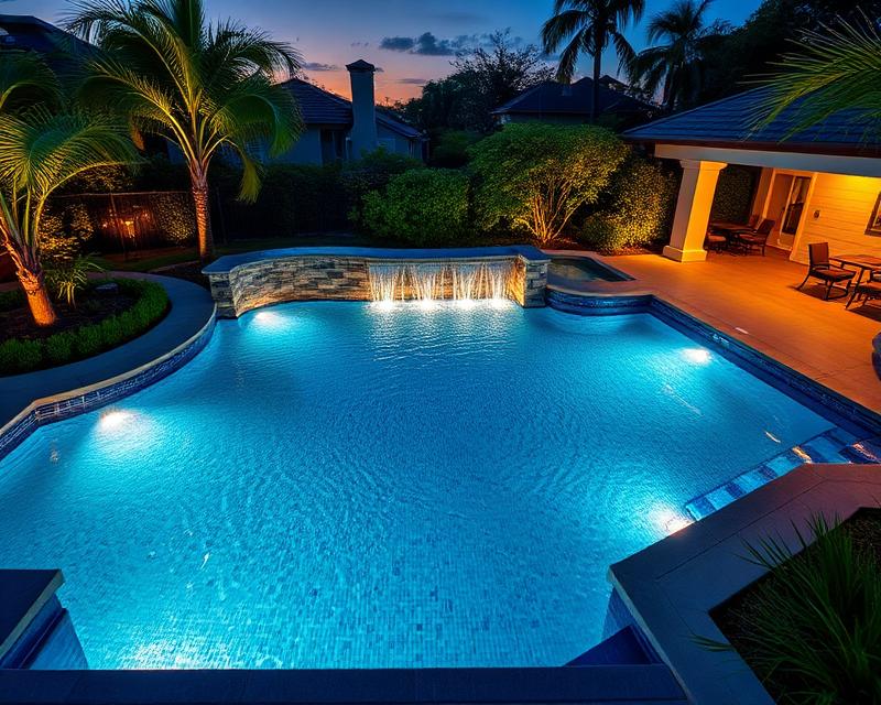 Modern Geometric Pool - Custom pool project in Memorial, Houston